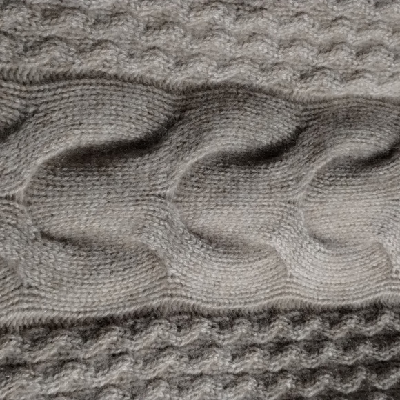 Joie Cashmere Sweater Sleeveless 2ply cable knit L nwt - Picture 4 of 6